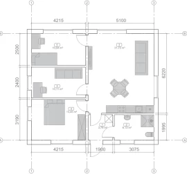 Karkasinio sip namo projektas Turmalinas