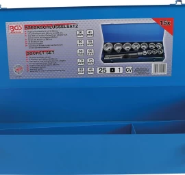 Tuščia metalinė dėžė iš rinkinio BGS 1210 (1210-LEER)