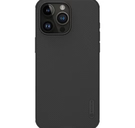 Tvirtas Dėklas Iphone 15 Pro Max Nillkin Super Frosted Shield Pro - Juodas