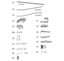 Tvirtinimo komplektas apdailos plokštelės LOVE STORY II B27500000N