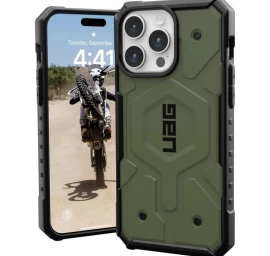 Uag Pathfinder Magsafe - Apsauginis Dėklas Iphone 15 Pro Max, Suderinamas Su Magsafe (alyvuogių Spalvos)