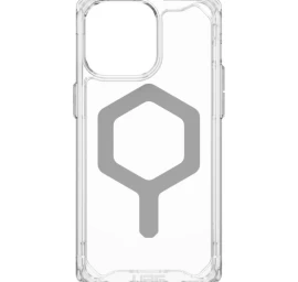 Uag Plyo Magsafe - Apsauginis Dėklas Iphone 15 Pro Max, Suderinamas Su Magsafe (ledo Sidabro Spalvos)