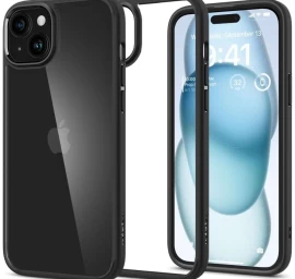 Ultra Hibridinis Dėklas iphone 15 Matinės Juodos Spalvos