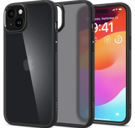Ultra Hibridinis Dėklas iphone 15 Plus, Juodas