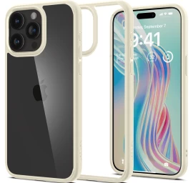 Ultra Hibridinis Dėklas Iphone 15 Pro Beige
