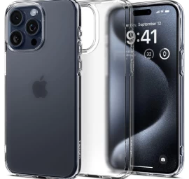 Ultra Hibridinis Dėklas iphone 15 Pro Permatomas