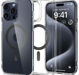 Ultra Hybrid Mag Dėklas Su Magsafe Iphone 15 Pro Pilkas