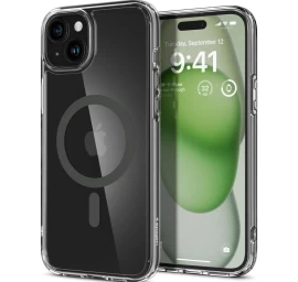 ultra Hybrid Mag Dėklas Su magsafe, Skirtas iphone 15, Grafito Spalvos