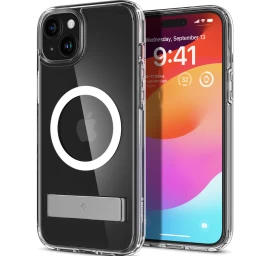 Ultra Hybrid S Magsafe Dėklas Su Stovu Iphone 15 Permatomas