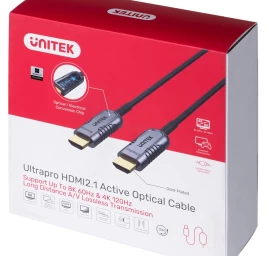 UNITEK CABLE HDMI 2.1 AOC, 8K, 4K120HZ, 15M, C11029DGY