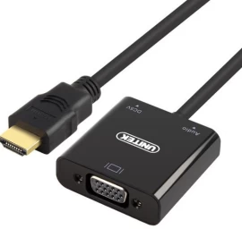 Unitek Hdmi - Vga + Garso Adapteris Hdmi (kištukas) - Vga (lizdas) Y-6333