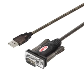 UNITEK Y-105 cable interface/gender adapter USB v. 1.1. RS232 Black
