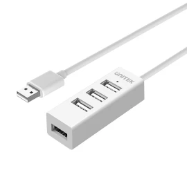 UNITEK Y-2146 interface hub USB 2.0 480 Mbit/s White