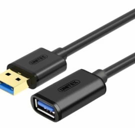 UNITEK Y-C456GBK USB cable 0,5 m USB 3.2 Gen 1 (3.1 Gen 1) USB A Black