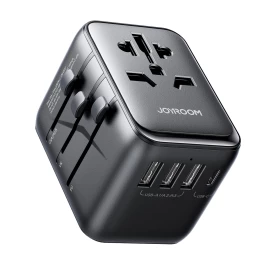 Universalus Kelioninis įkroviklio Adapteris 17w Eu / Us / Uk / Jp / Au / Cn - Juodas