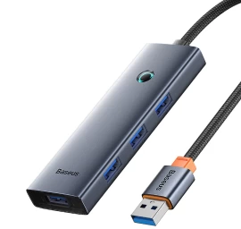 Usb-a į Usb-c Skirstytuvas, 5 V, 50 Cm – Pilkos Spalvos