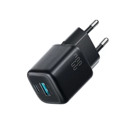 Usb-a Usb-c 33 W Maitinimo Tinklo įkroviklis Su 60 W Usb-c į Usb-c 1 M Kabeliu - Juodas