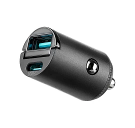 Usb-a Usb-c 65w Automobilinis įkroviklis - Juodas