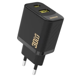 Usb-a Usb-c Gan Pd 30 W Tinklo įkroviklis - Juodas
