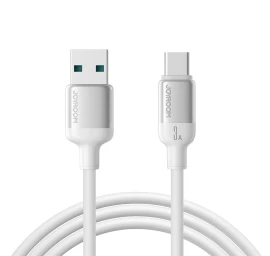 Usb-a – Usb-c Laidas „lively Series“ 3a, 1,2 M – Baltas