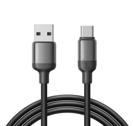 Usb-a – Usb-c Laidas „lively Series“ 3a, 1,2 M – Juodas