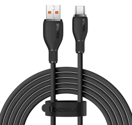Usb-a – Usb-c Laidas „pudding“ 100 W, 1,2 M – Juodas