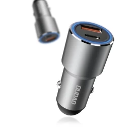 Usb-a Usb-c Pd Qc Automobilinis įkroviklis 22,5 W - Pilkas