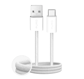 Usb-a - Usb-c Pintas Kabelis fabrik 2.0 10w 1,5 M - Baltas