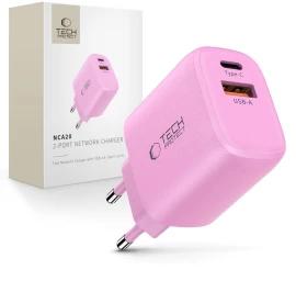 Usb-a Usb-c Tinklo įkroviklis Nca20 Pd Qc 20w - Rožinis