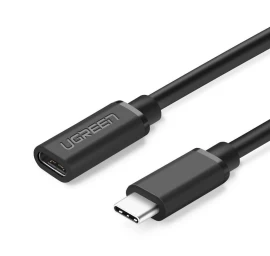 Usb-c 3.1 Kabelio Ilgintuvas 0,5 M, Juodas