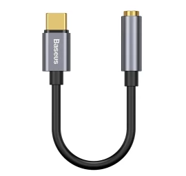 Usb-c Ausinių Adapteris - Mini Lizdas 3,5 Mm Dac 24 Bitų 48 Khz - Pilkas