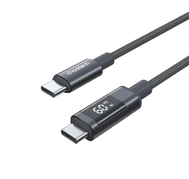 Usb-c Ekrano Kabelis Pd 60 W 1,2 M - Juodas