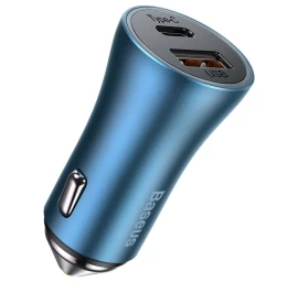 Usb-c Greitasis Automobilinis įkroviklis / Usb Golden Contactor Pro Mėlynos Spalvos