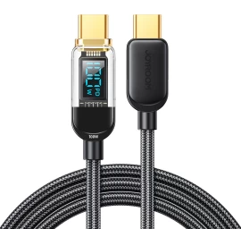 Usb-c Greitojo įkrovimo Ir Duomenų Perdavimo Kabelis 100 W 1,2 M Juodas