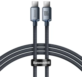 Usb-c Greitojo įkrovimo Ir Duomenų Perdavimo Kabelis Usb-c 100w 1,2 M Juodas