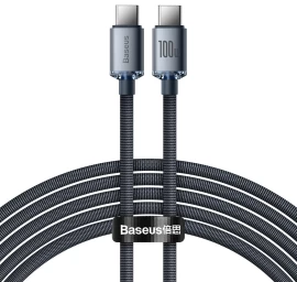 Usb-c Greitojo įkrovimo Ir Duomenų Perdavimo Kabelis Usb-c 100w 2 M Juodas