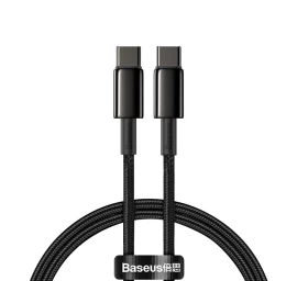Usb-c Greitojo įkrovimo Laidas Power Delivery Pd Qc 100w 5a 1 M Juodas