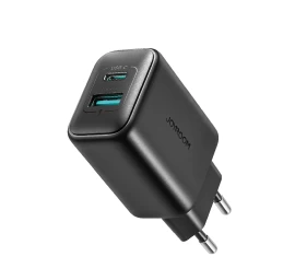 Usb-c Ir Usb-a Tinklo įkroviklis 25w Sfc Pps Pd - Juodas