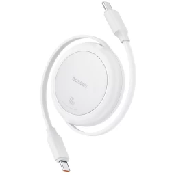 Usb-c Ištraukiamasis Kabelis free2pull 60w, 1 M - Baltas