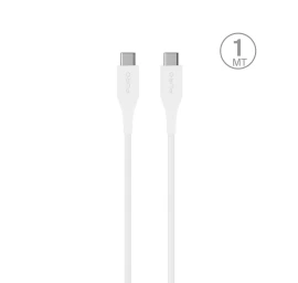 Usb-c Kabelis 2a 1 M - Baltas