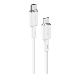 Usb-c Kabelis 60w 20v 3a 1,2 M Baltas