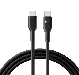 Usb-c Kabelis Su Led 100w 2 M Juodas