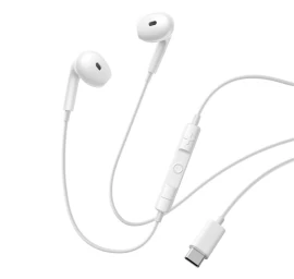 Usb-c Laidinės Ausinės į Ausis - Baltos Spalvos