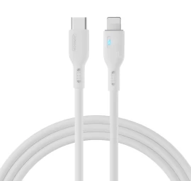 Usb-c - lightning 20w iphone Kabelis Su Led Indikatoriumi, 2 M, Baltas