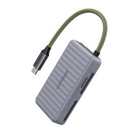 Usb-c Microsd Atminties Kortelių Skaitytuvas Sd - Pilkas