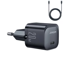 Usb-c Pd 20w Tinklo įkroviklis + Usb-c Kabelis Jr-tcf02 Juodas