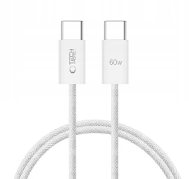 Usb-c Pd 60w 3a 1 M Kabelis - Baltas