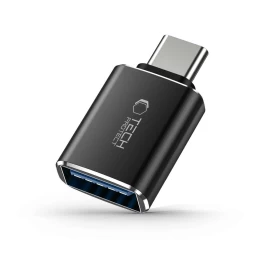 Usb-c (vyriškas) - Usb-a (moteriškas) Otg Adapteris - Juodas