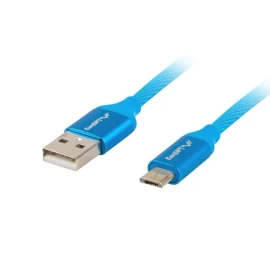 USB cable micro BM - AM 2.0 1.8m blue QC 3.0