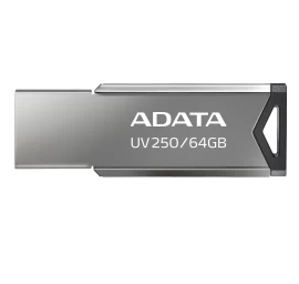 USB flash drive ADATA UV250 AUV250-64G-RBK (64GB; USB 2.0; silver color)